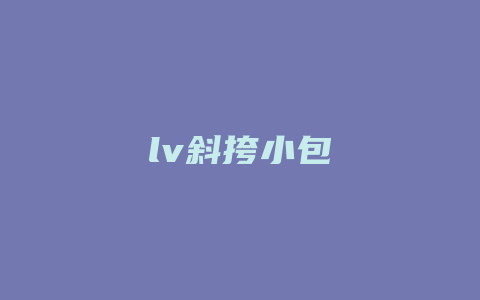 lv斜挎小包